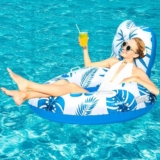 גלגל מתנפח לבריכה עם משענת גב